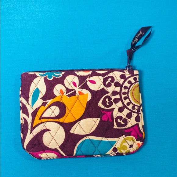 Vera Bradley Handbags - Vera Bradley Plum Crazy Quilted Cosmetic Bag